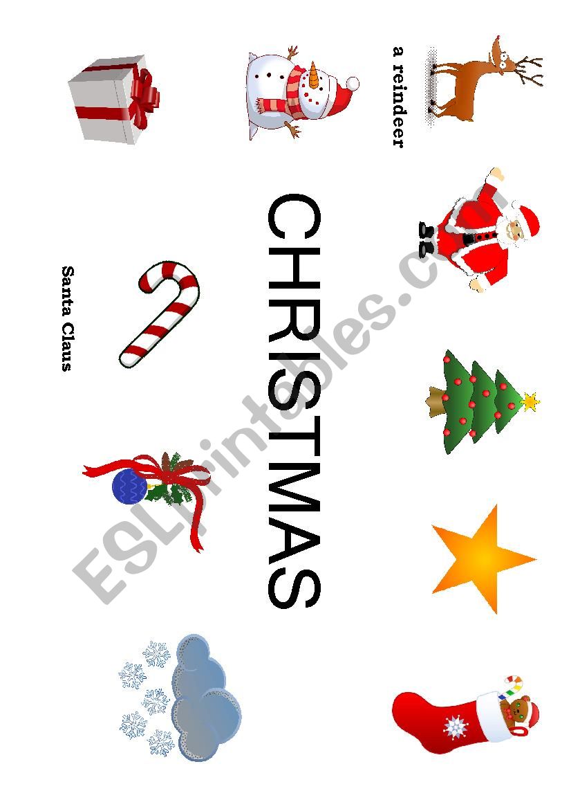 Christmas vocabulary worksheet