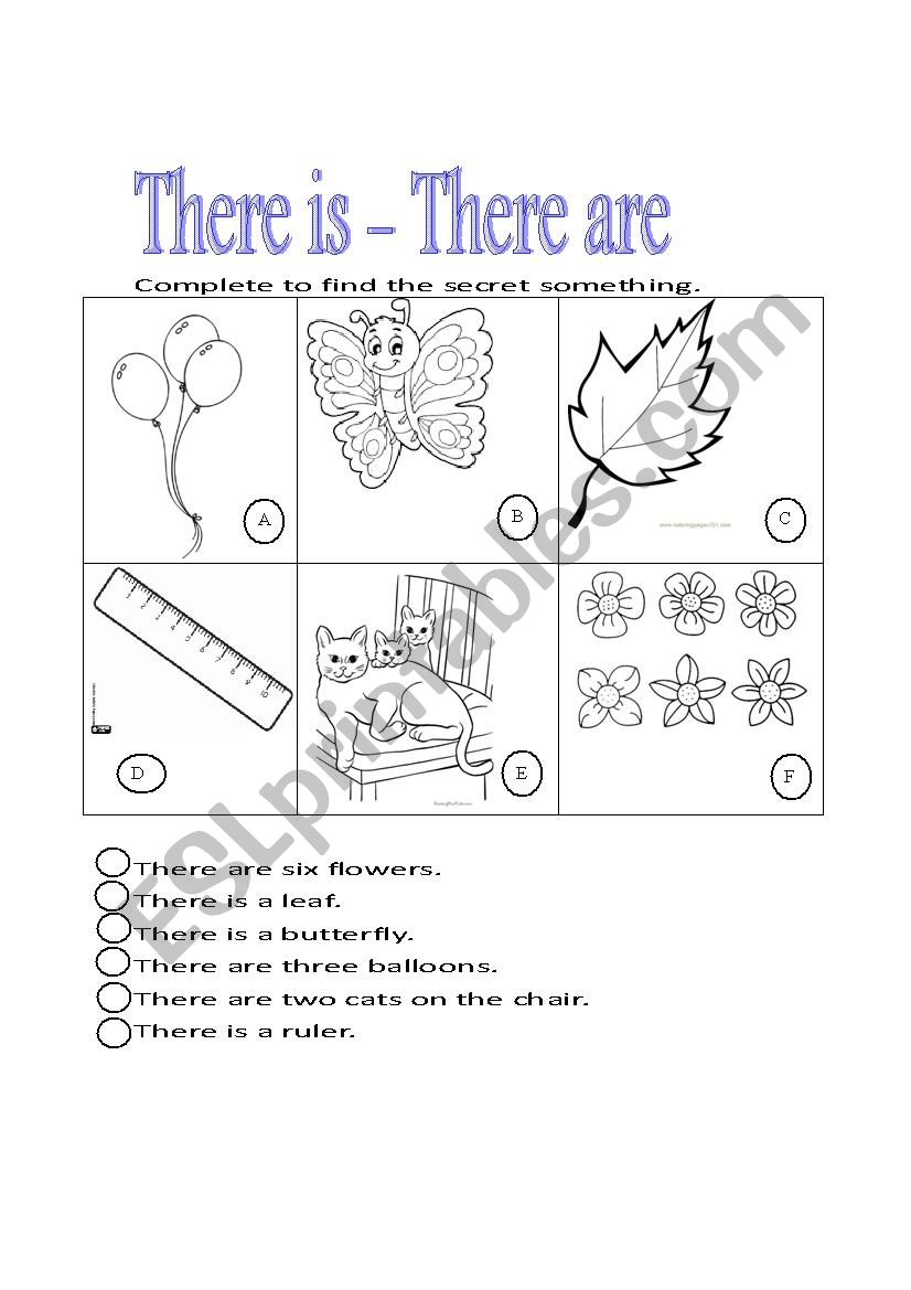 there is there are worksheet