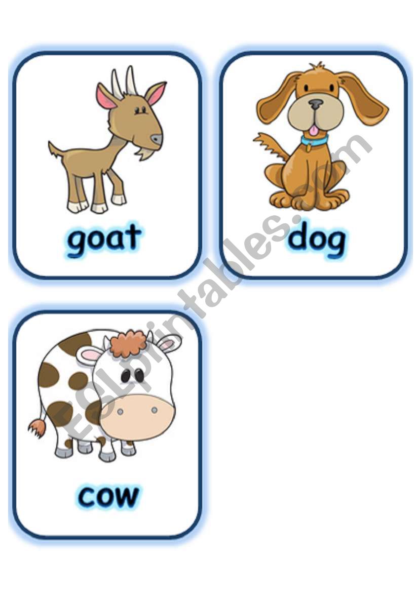  FLASHCARD SET 2- FARM ANIMALS - PART 4