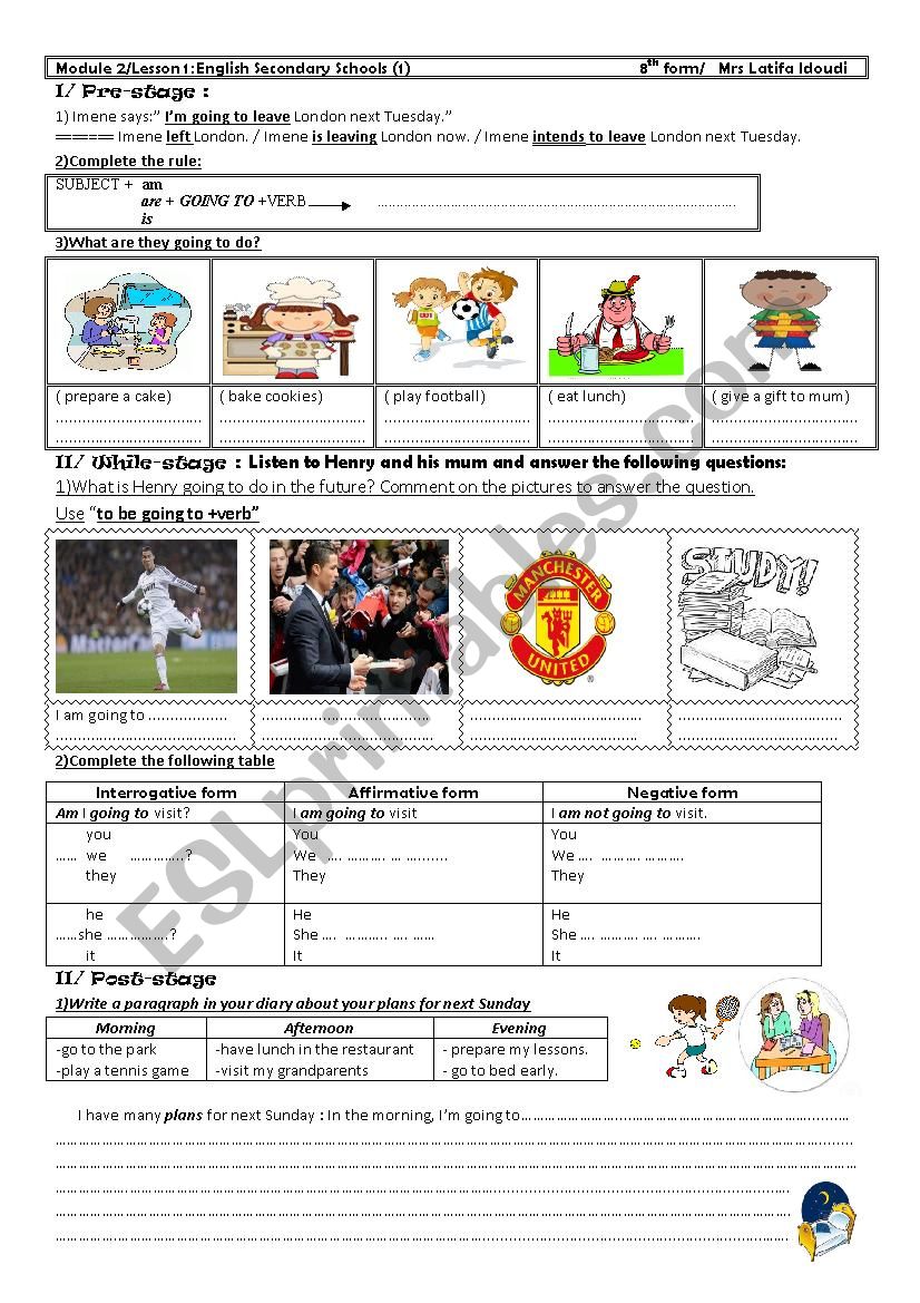 8th form third hour worksheet