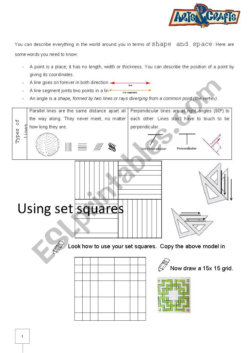 Geometric Drawing worksheet