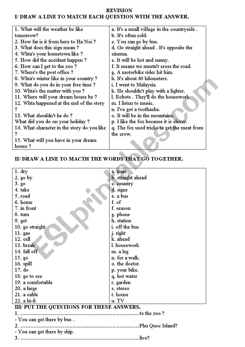 Exercise for grade 5 worksheet