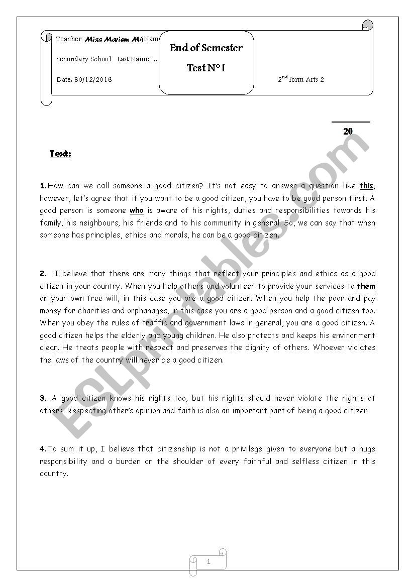 End of Semester Test n 1 2nd form (3)