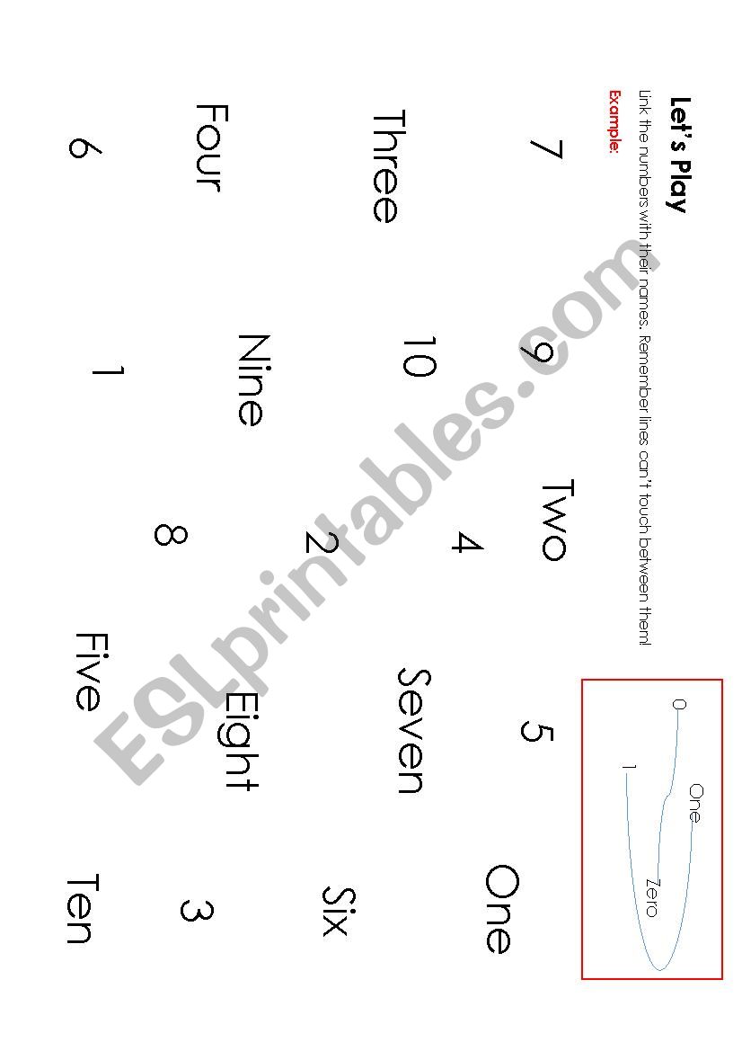 Numbers worksheet