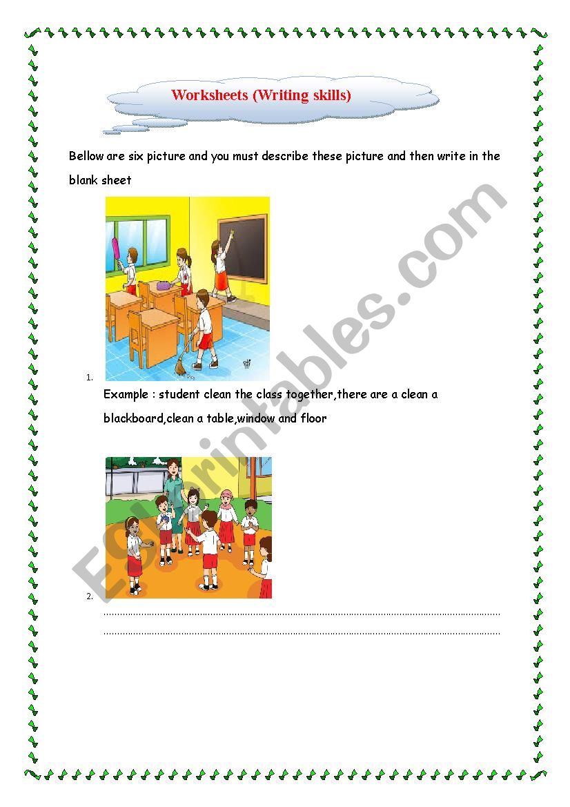 Worksheets (Writing skills) worksheet