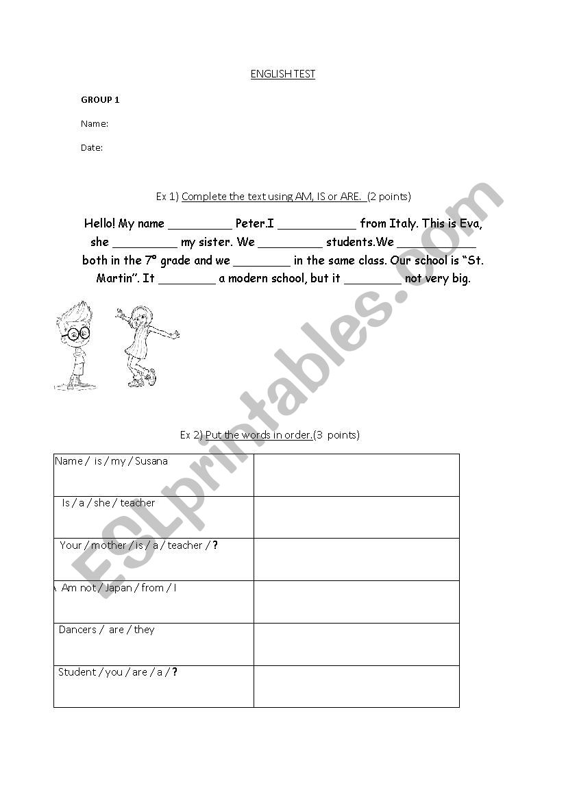 Test worksheet