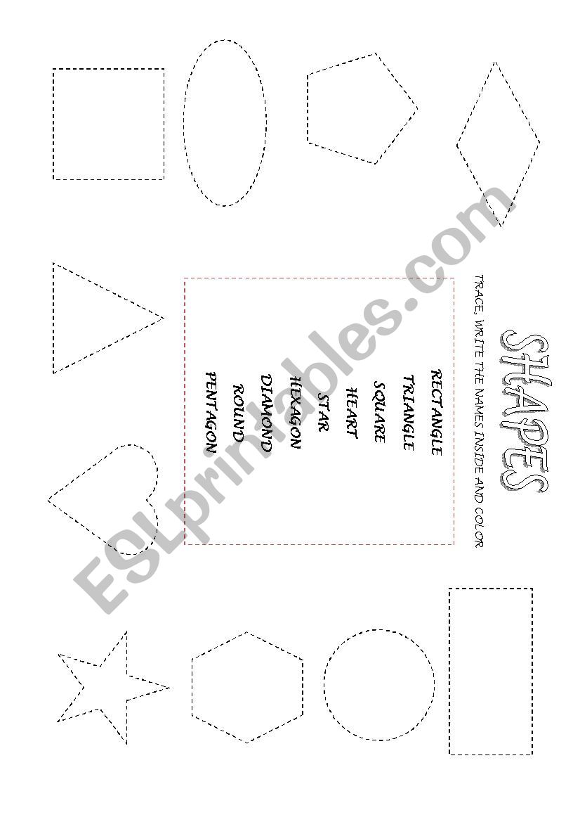 Shapes Coloring worksheet