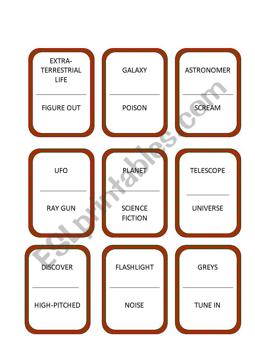 Alias game (repeating vocabulary)