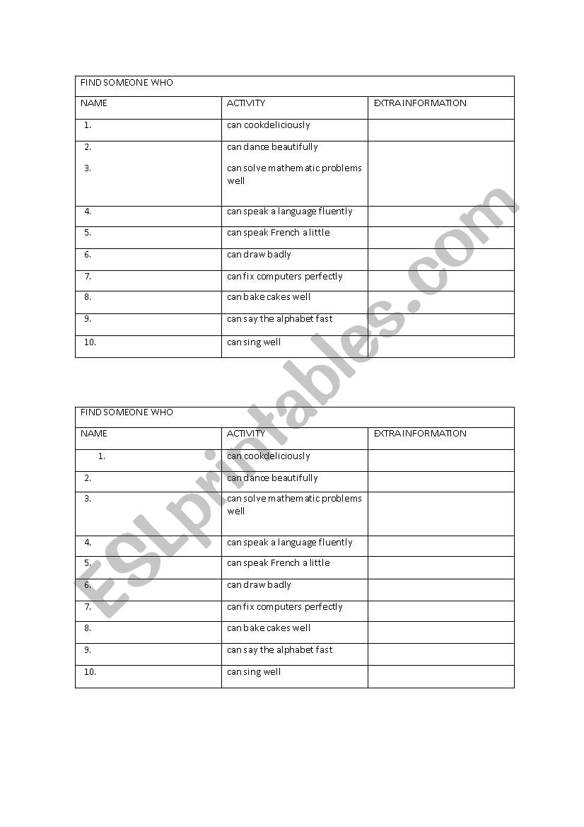 findsomeone who with can worksheet