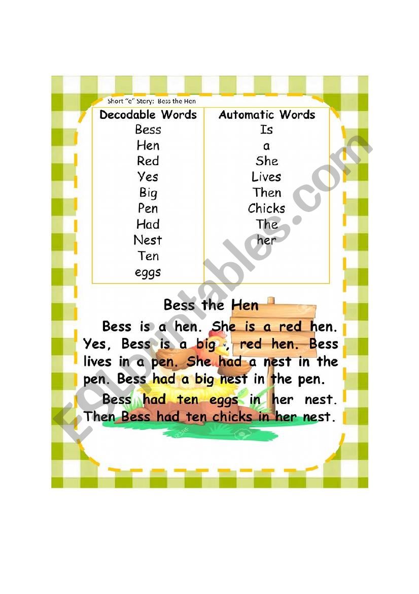 READING COMPREHENSION worksheet