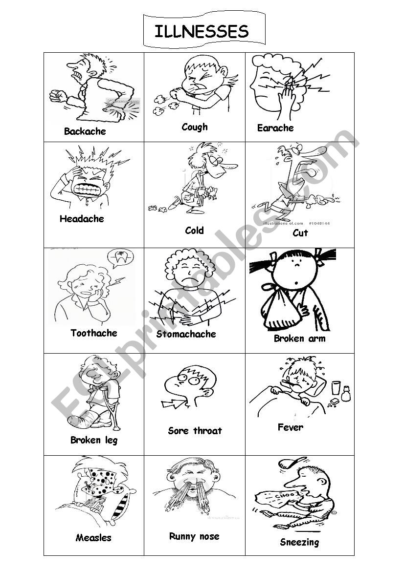 illnesses-esl-worksheet-by-eltburcu