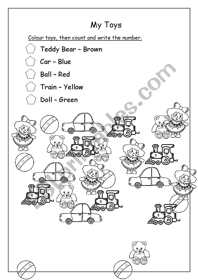 My Toys worksheet