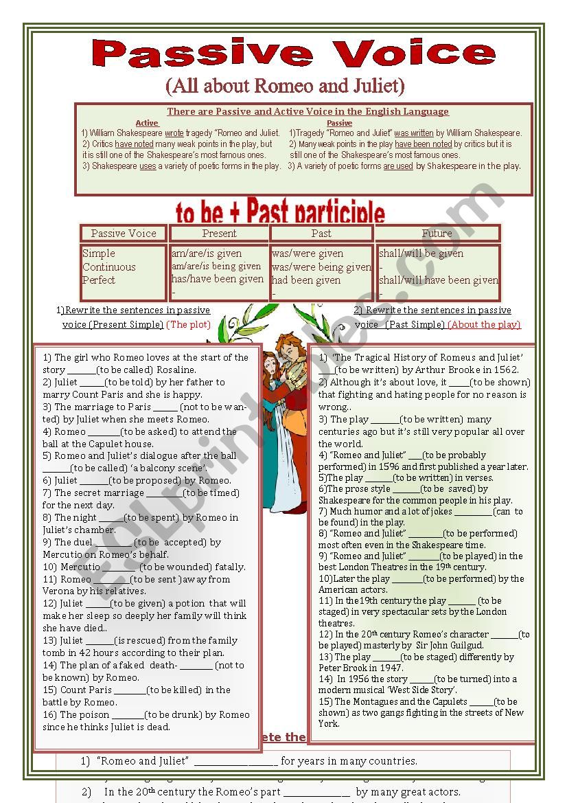 Passive Voice  worksheet