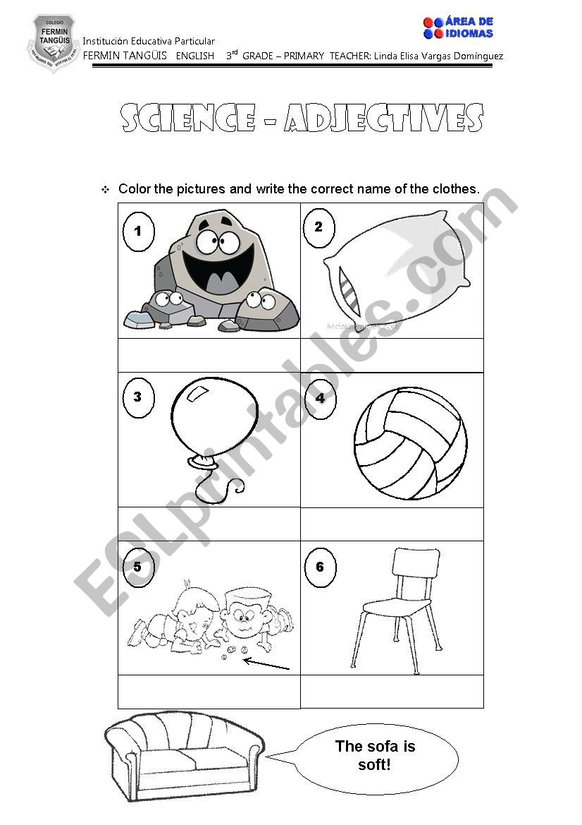 Adjectives worksheet