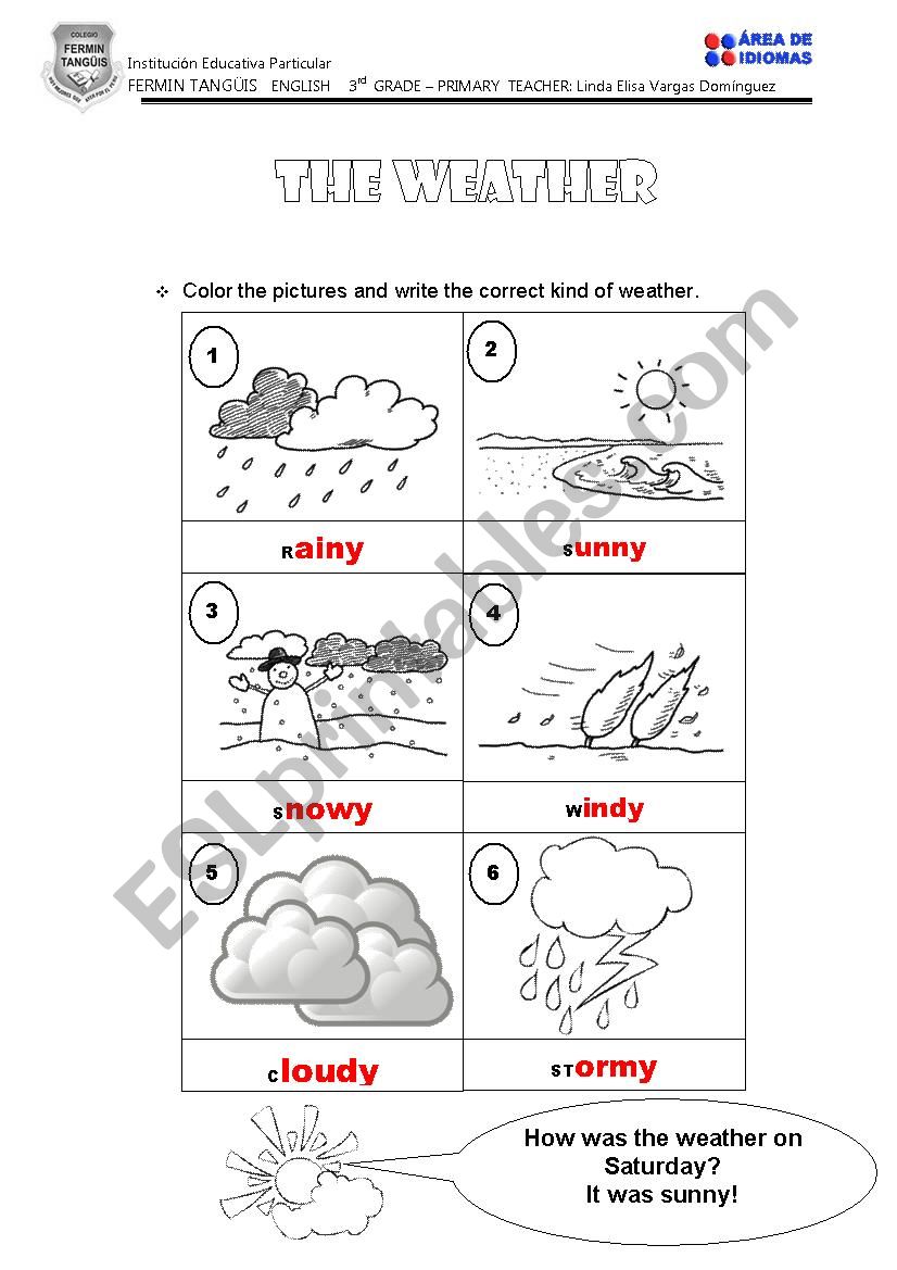 The weather worksheet