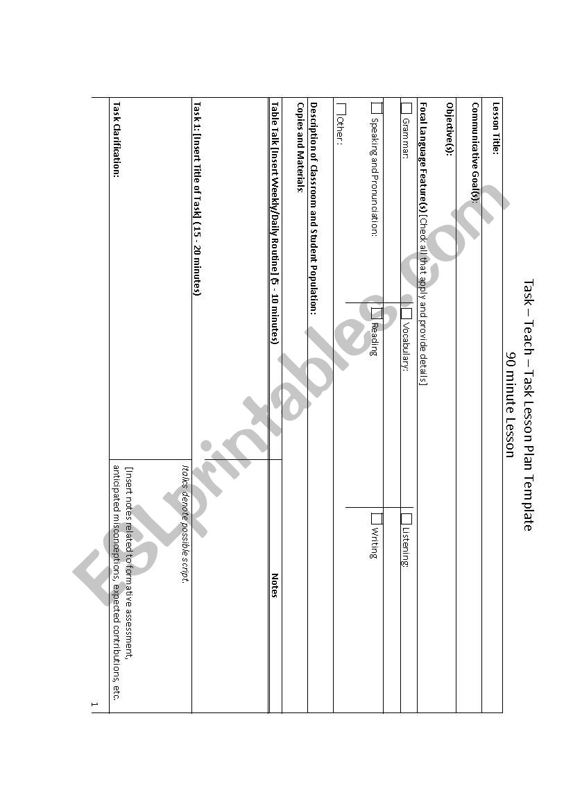 LESSON & ACTIVITY PLANNING OVERVIEW/SEMINAR - PART 2 OF 2