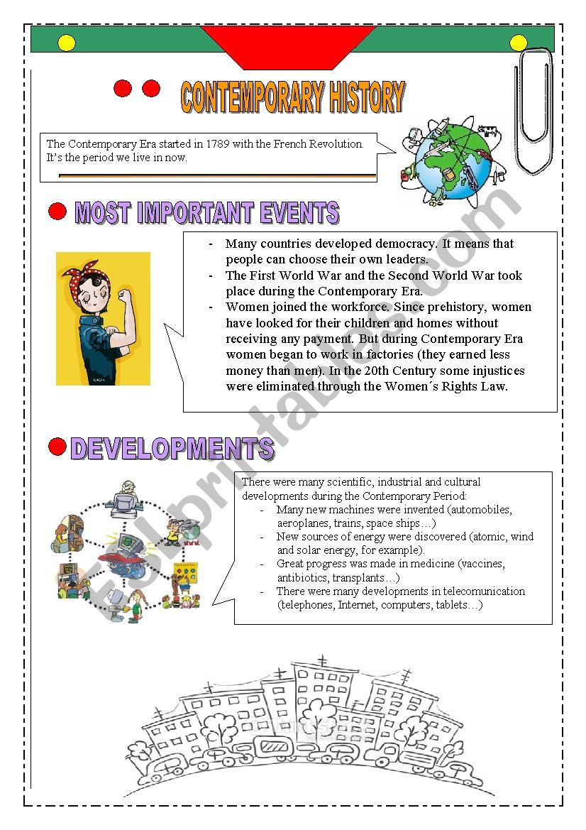 Contemporary Era worksheet