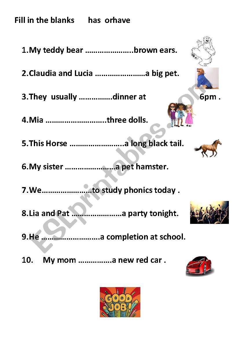 MUST OR HAVE TO - ESL worksheet by felizapenas