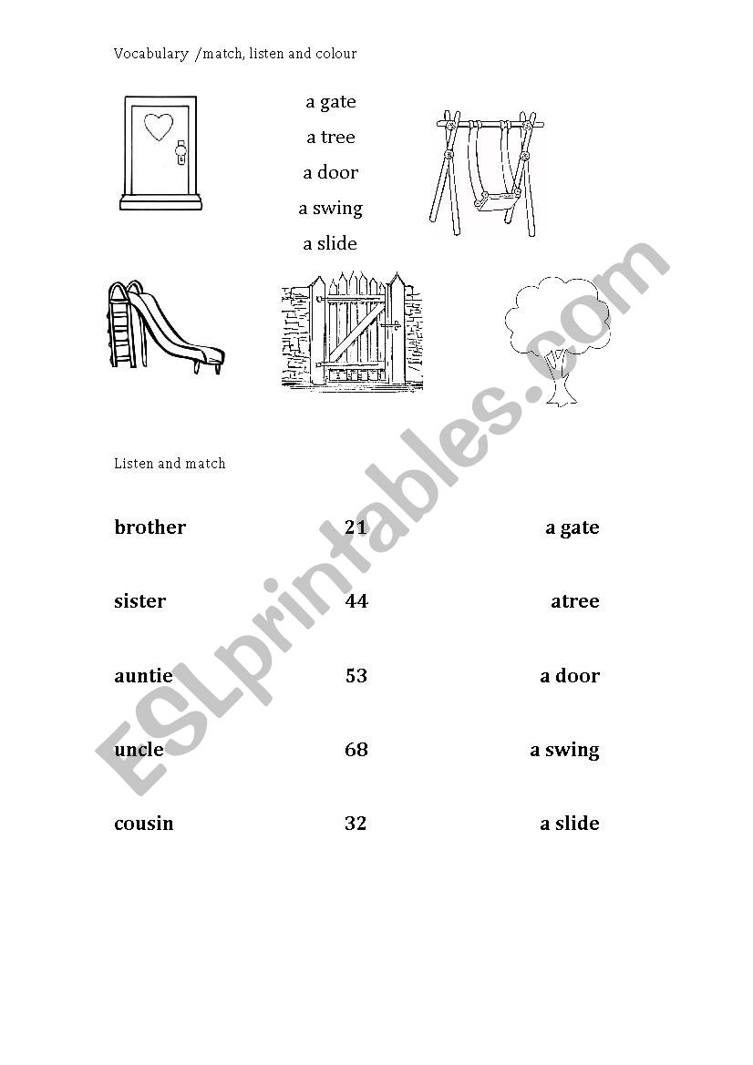 Happy street 3 /unit 2 /listenig worksheet 