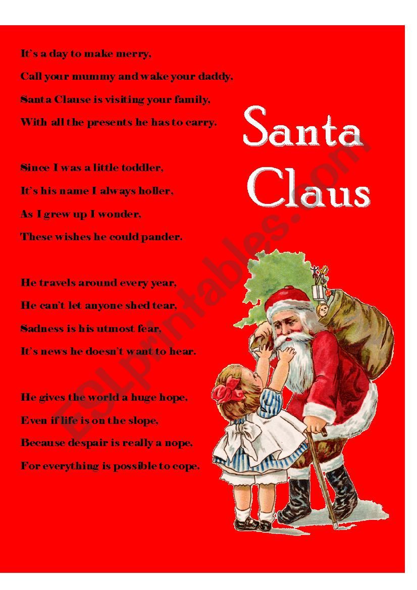 Think Tales 22 ( Santa ) worksheet