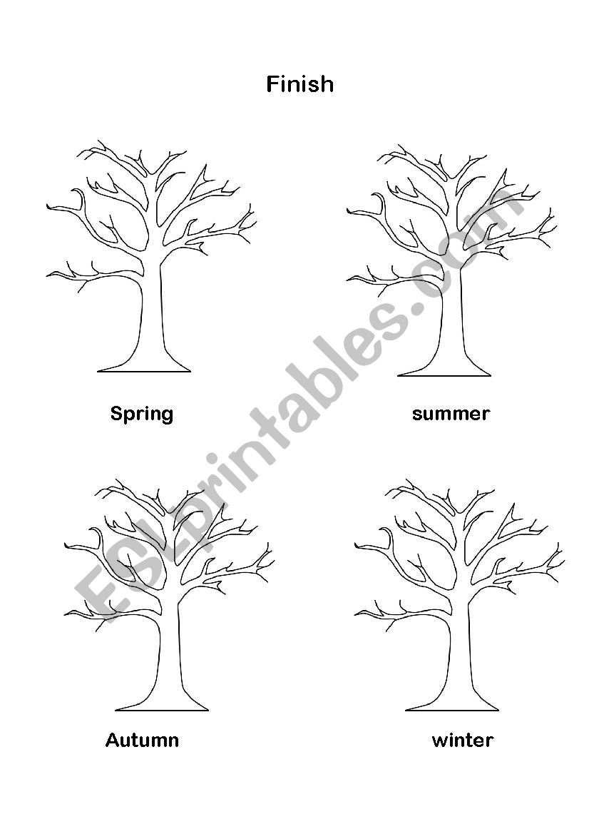 Seasons worksheet