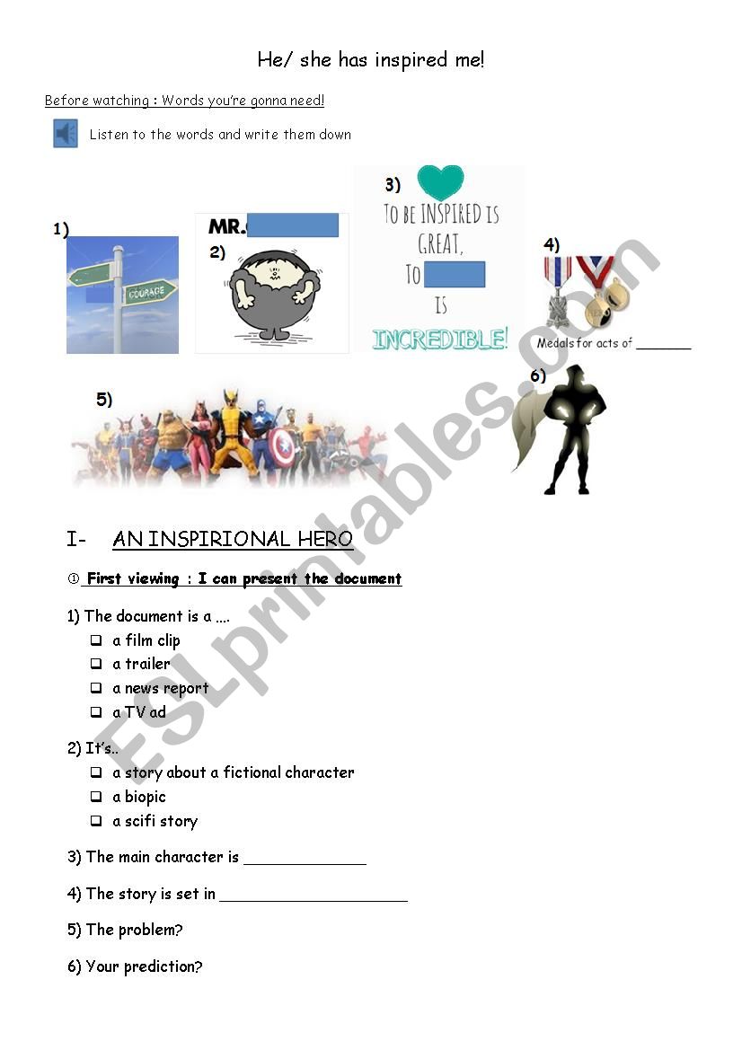 Hacksaw Ridge worksheet