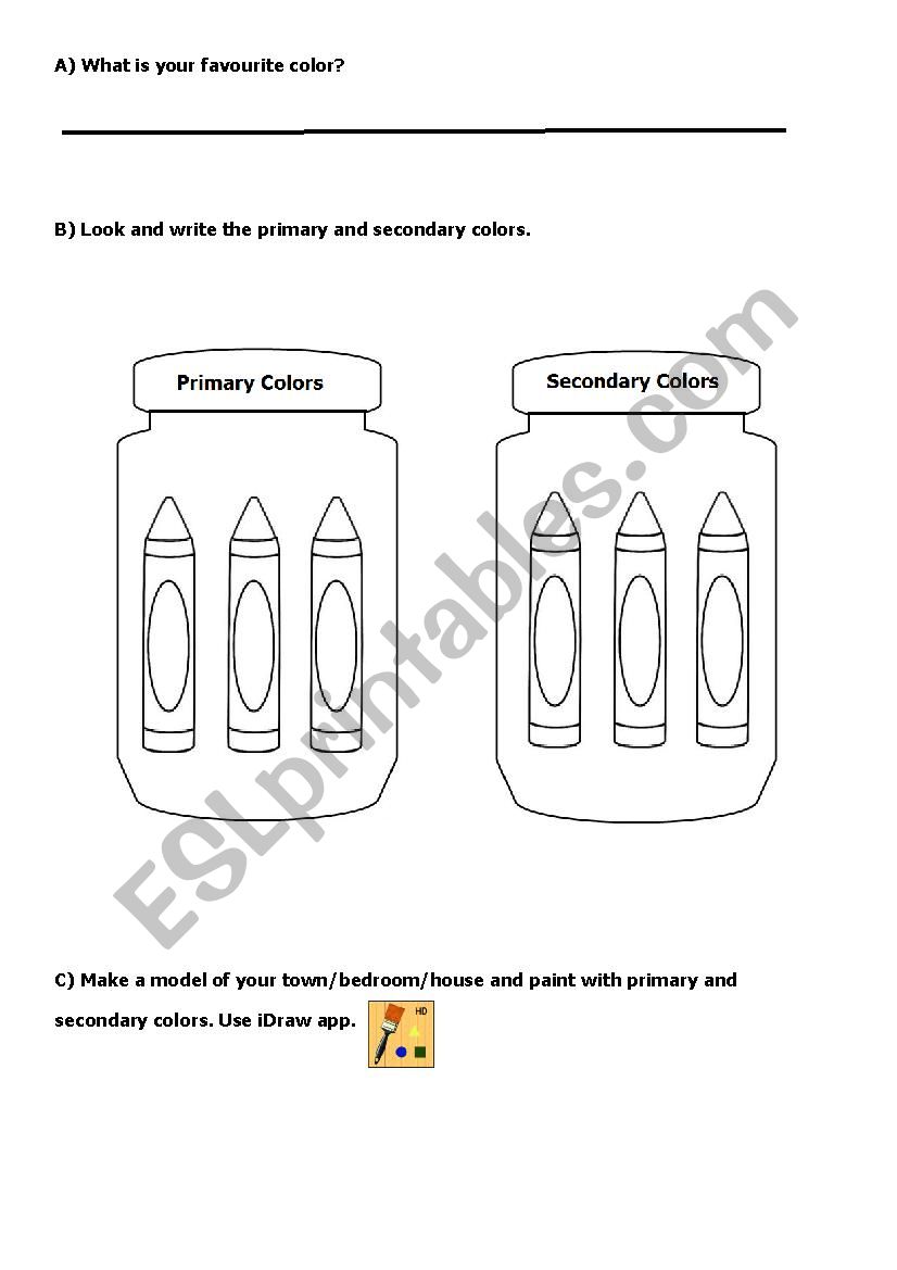 COLORS worksheet