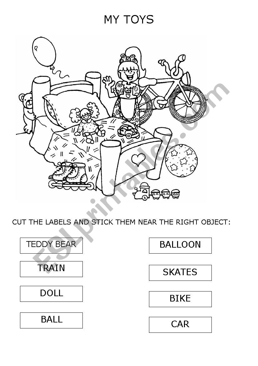 My toys worksheet