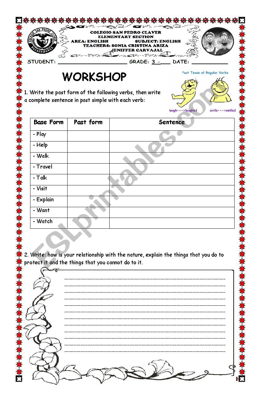Workshop worksheet