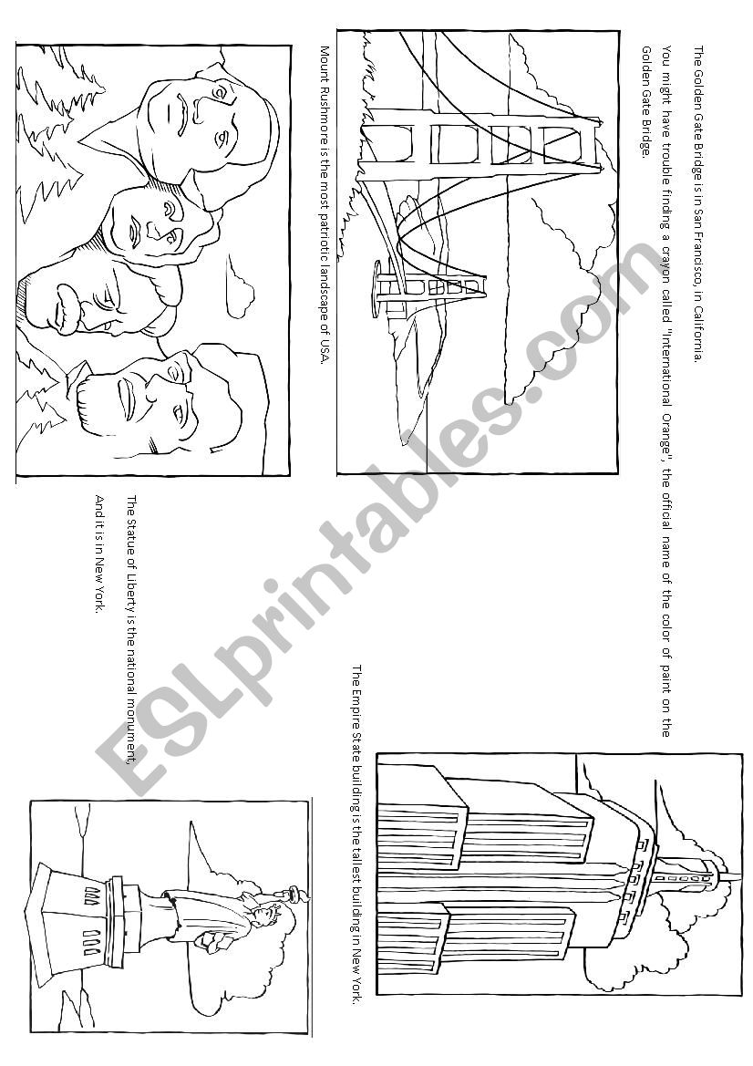 USA LANDSCAPES worksheet