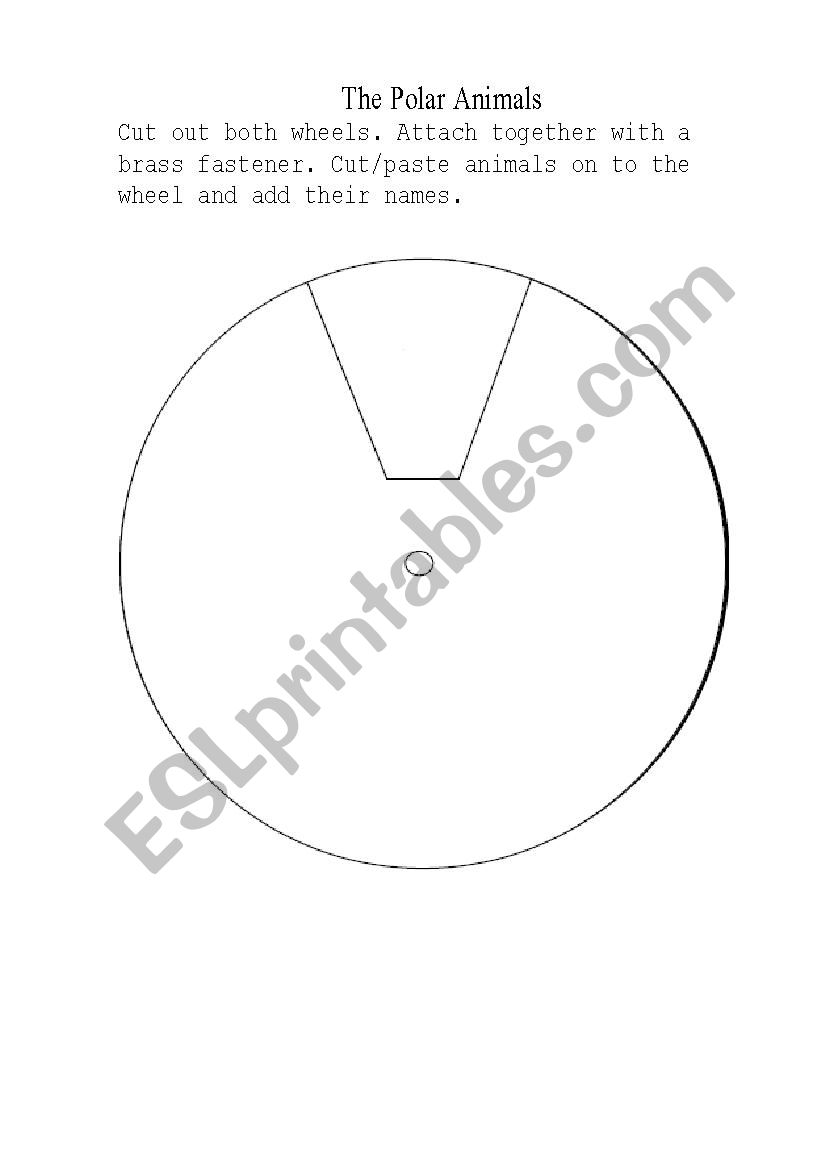 The polar animals (circle) worksheet