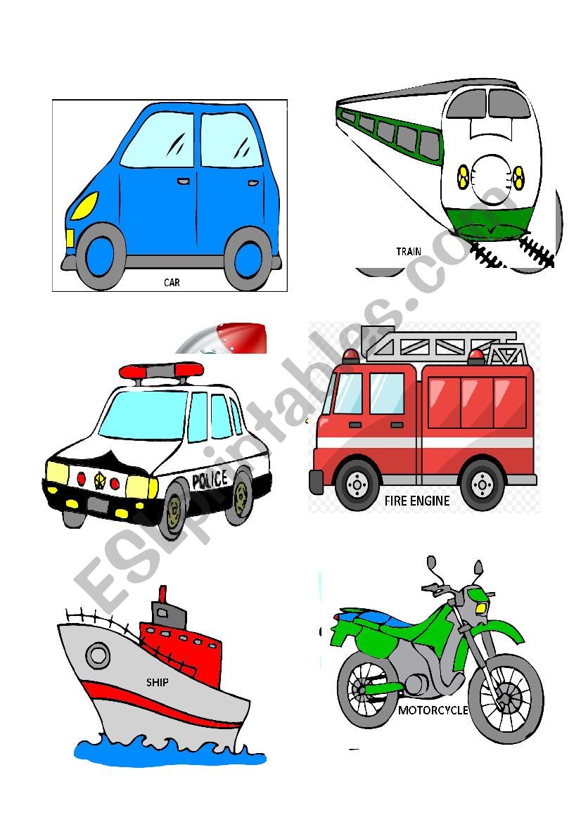 Means of Transportation Flashcards
