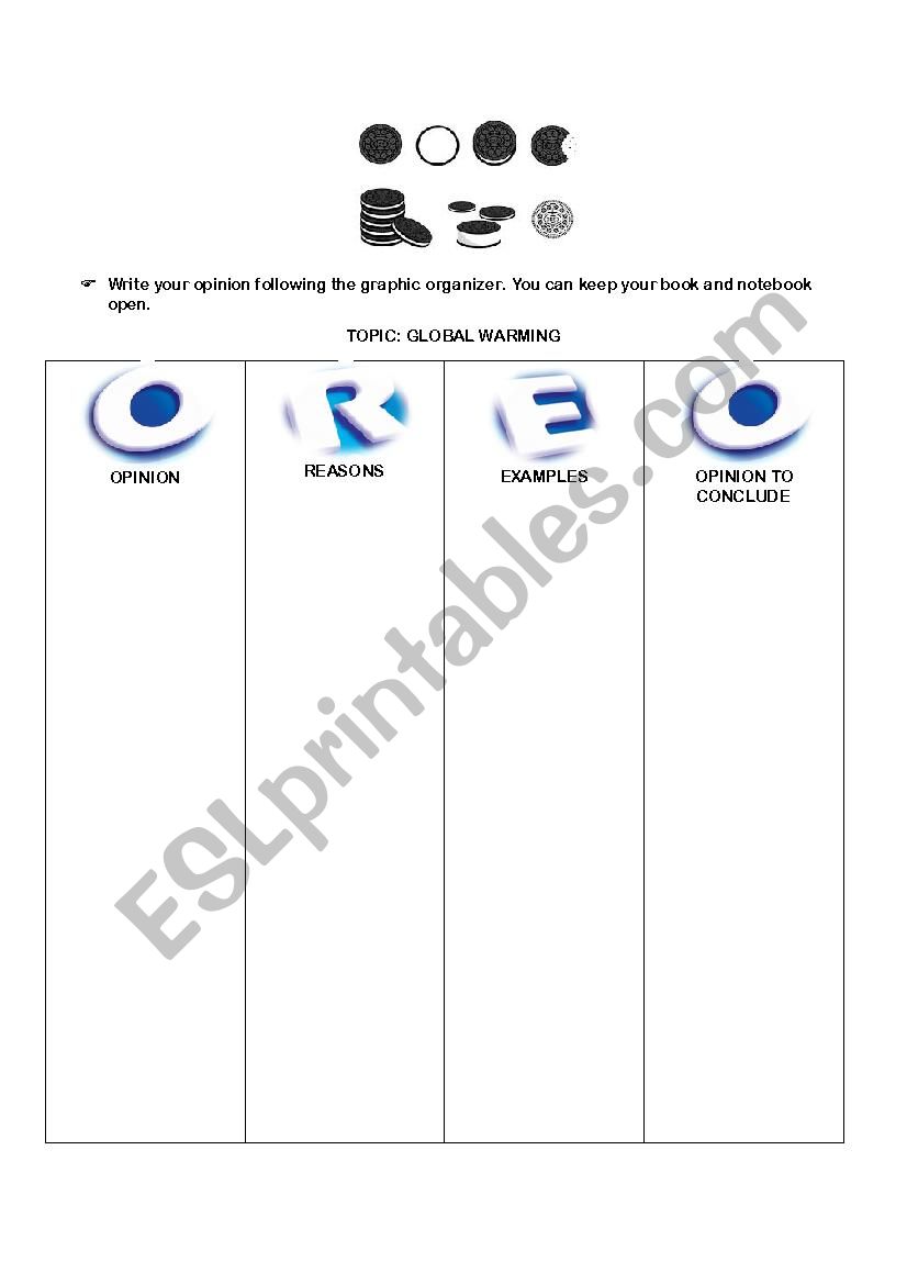 Global Warming worksheet