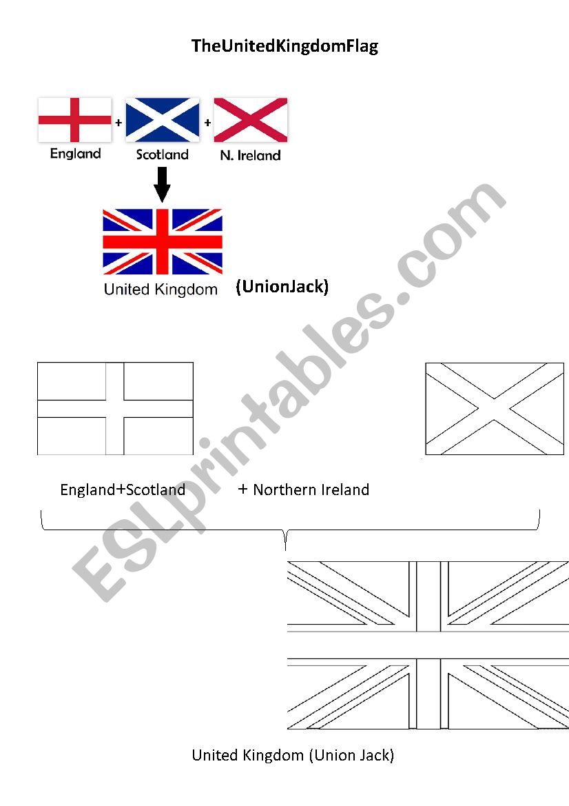 The UK Flag worksheet