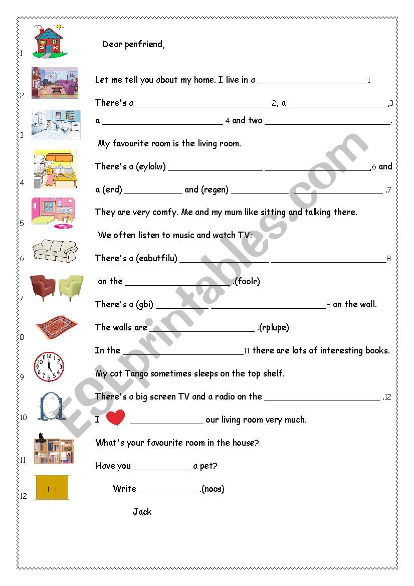 My home worksheet