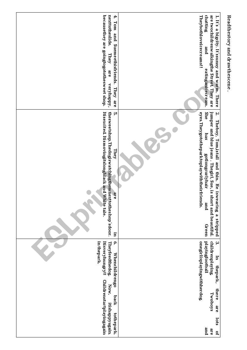 story sequences worksheet