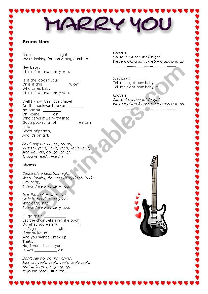 ValentineÂ´s Day worksheet