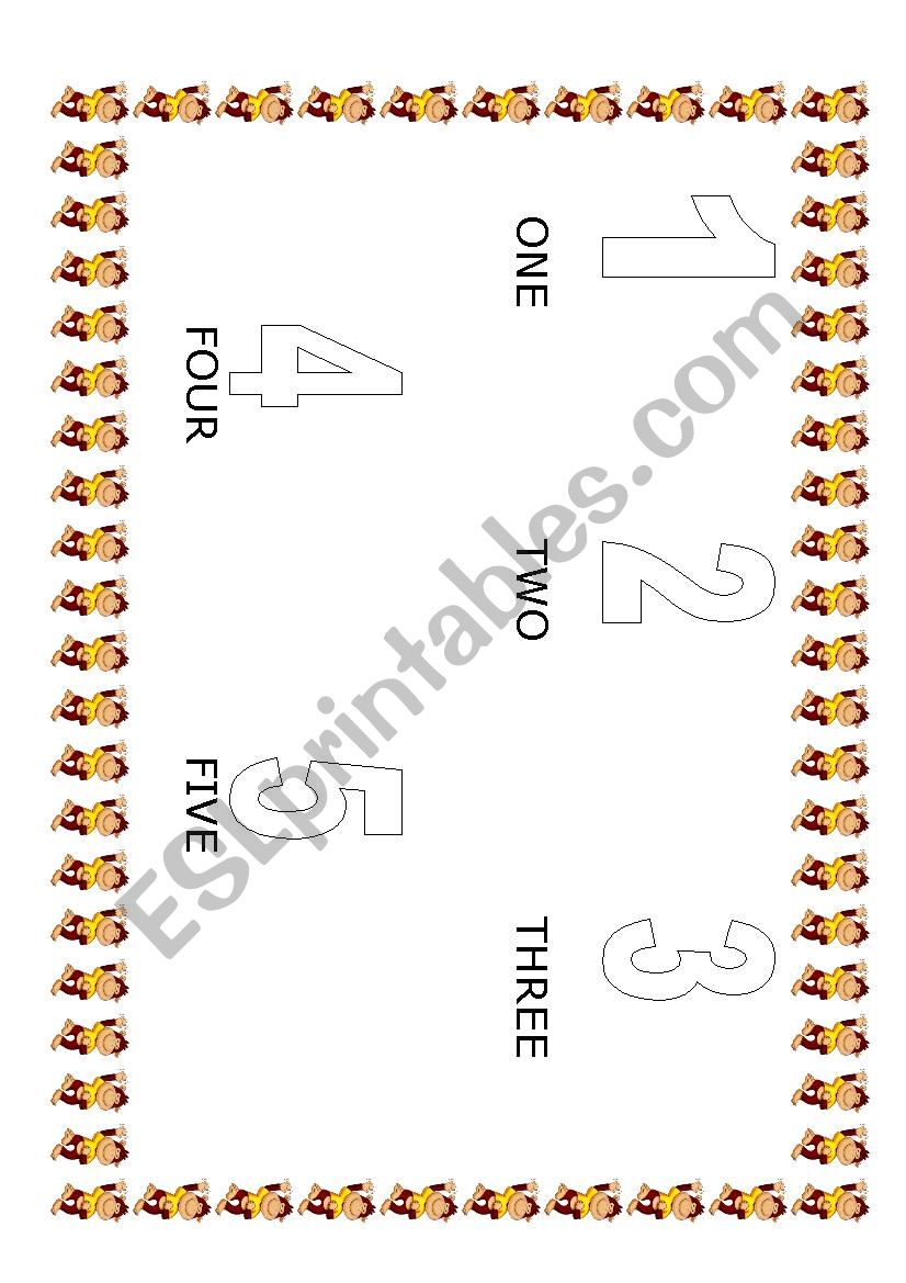 numbers 1-5 worksheet