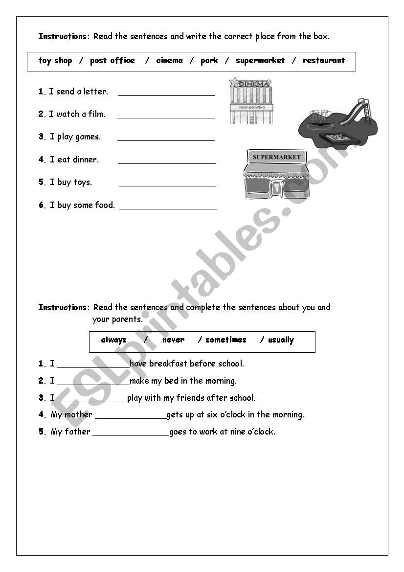 adverbs of frequency worksheet