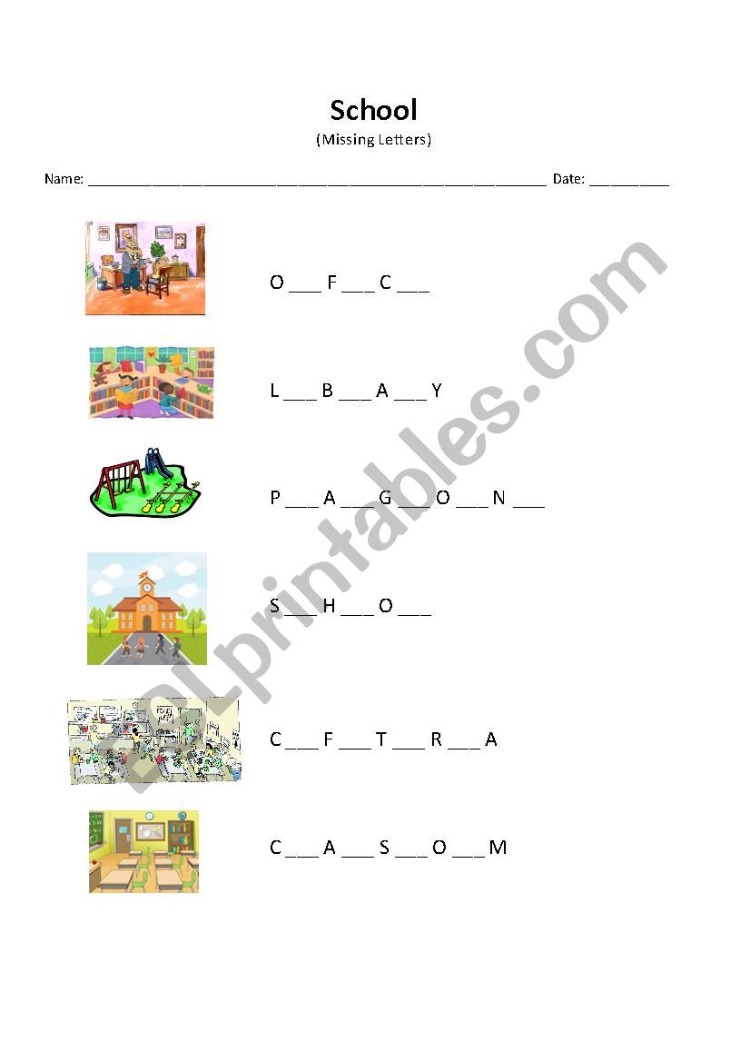 School  worksheet
