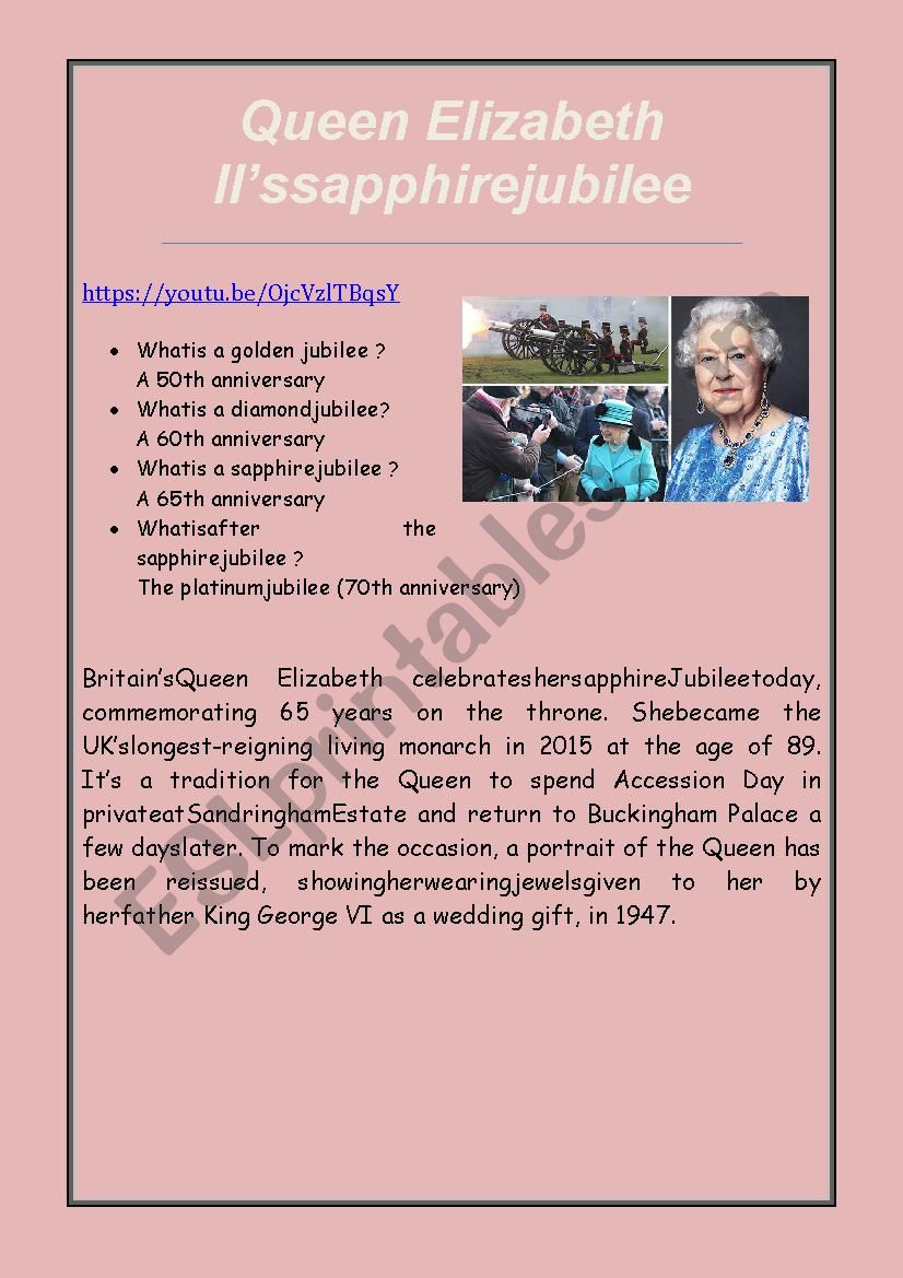 Queen Elizabeth IIÂ´s Sapphire Jubilee - a video