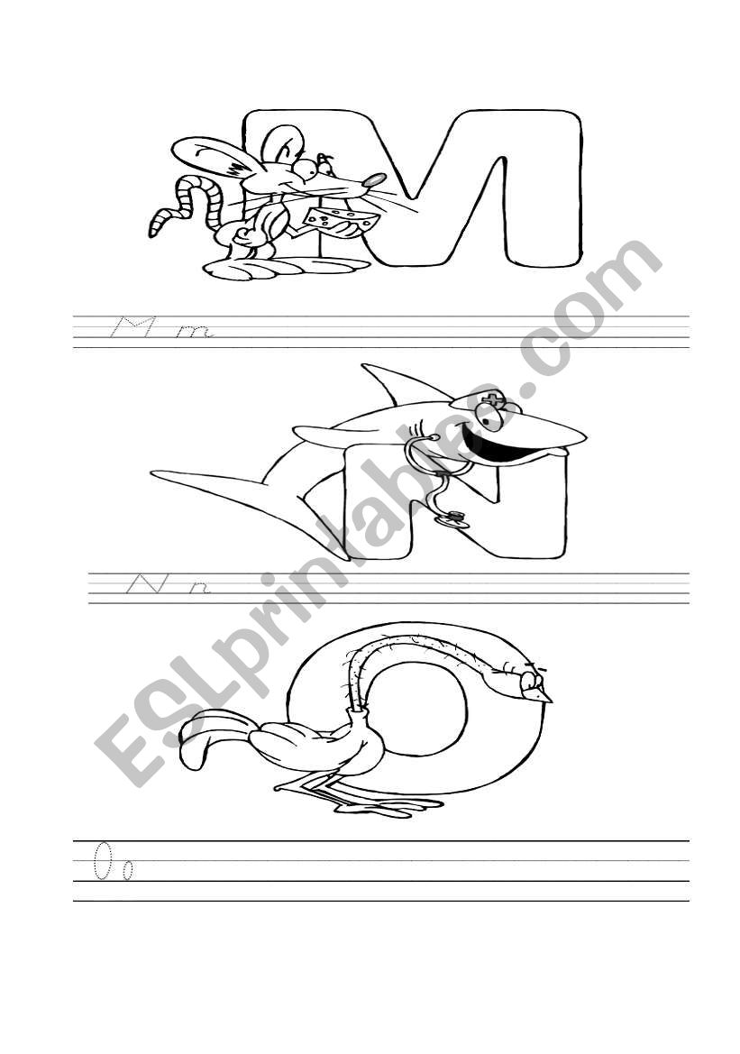 Alphabet flashcards 4 worksheet