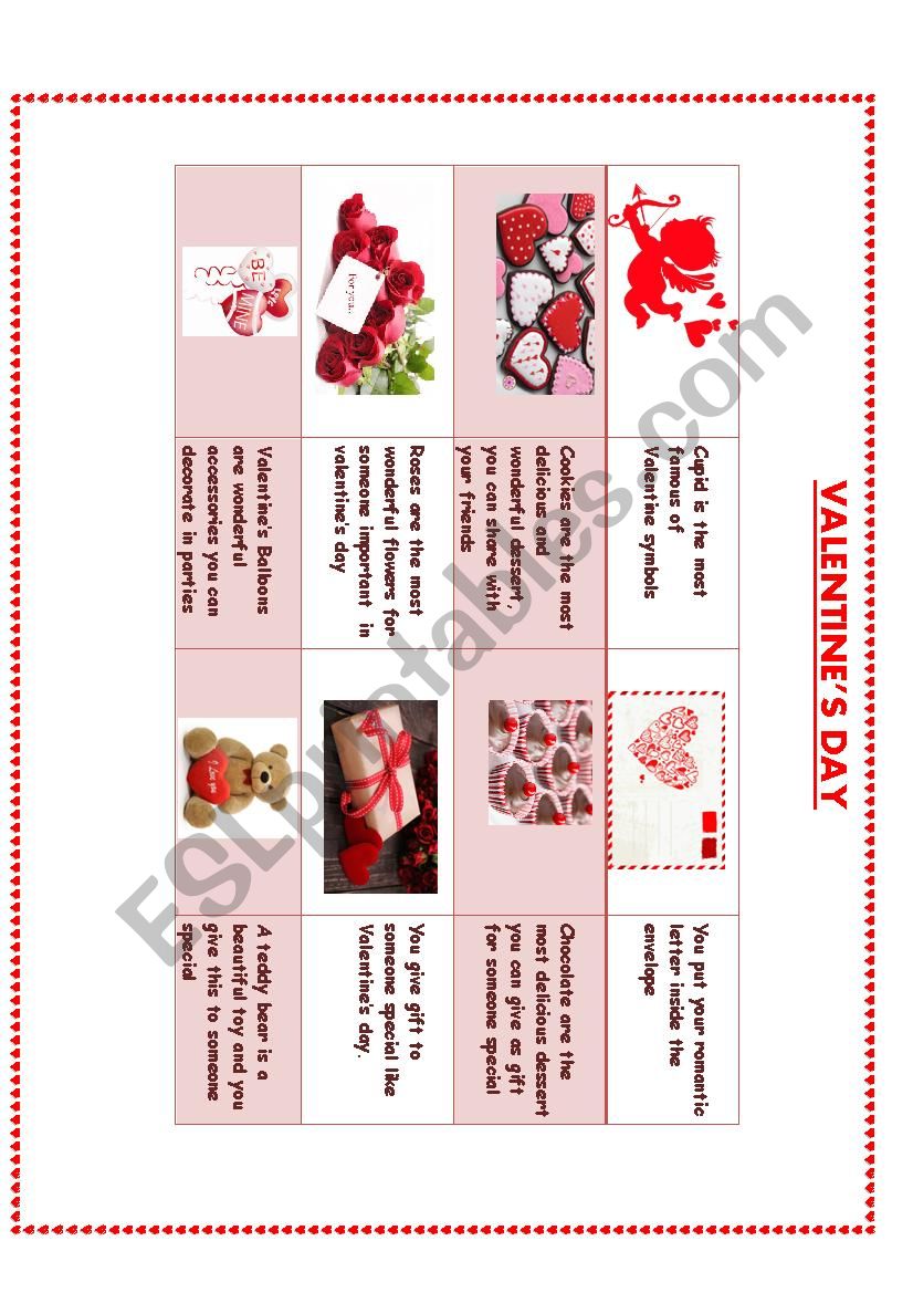 Valentines Day worksheet