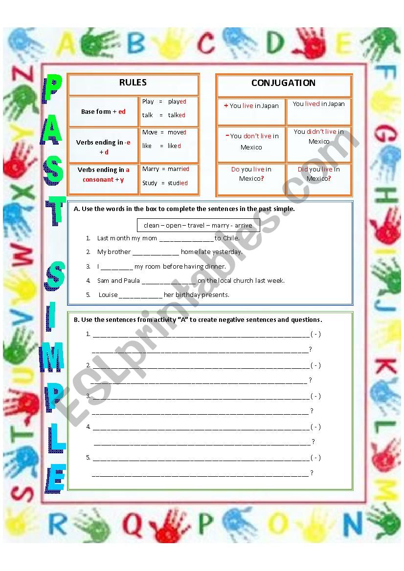 PAST SIMPLE  worksheet