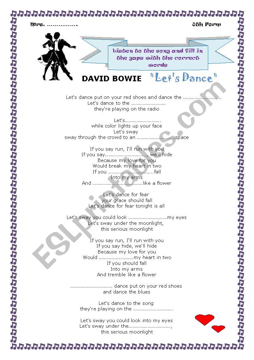 David Bowie : Lets dance (song)