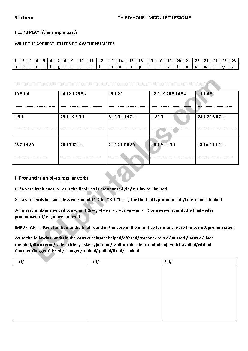 9th FORM module 2 lesson 3 grp session