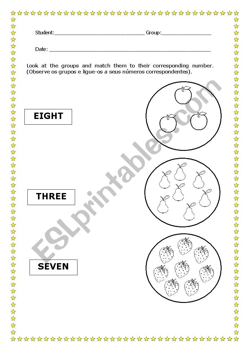 numbers for beginners worksheet