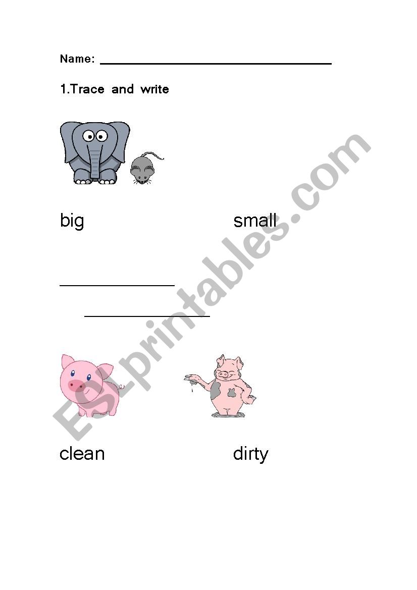 Adjectives worksheet