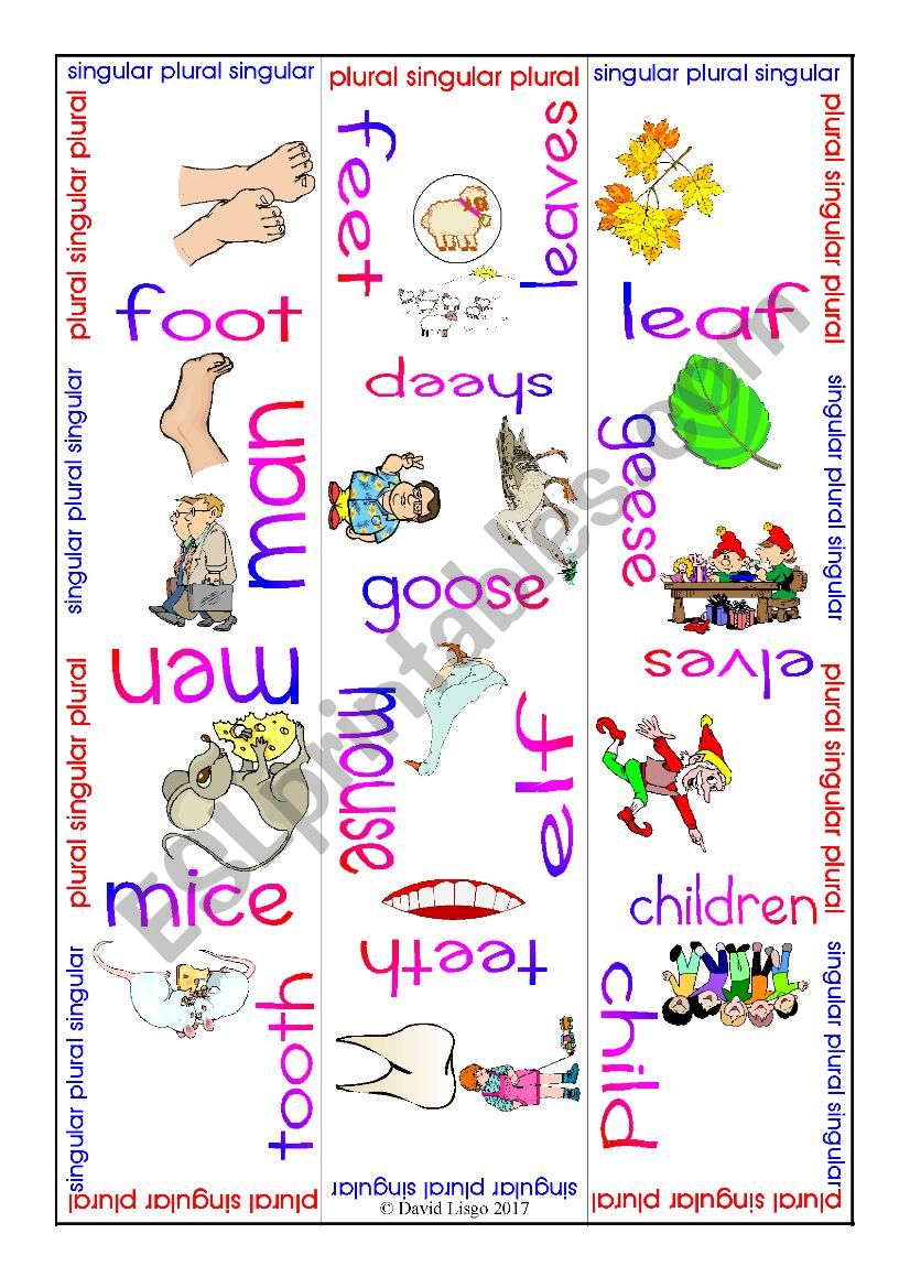 Irregular Plural Nouns Puzzle worksheet