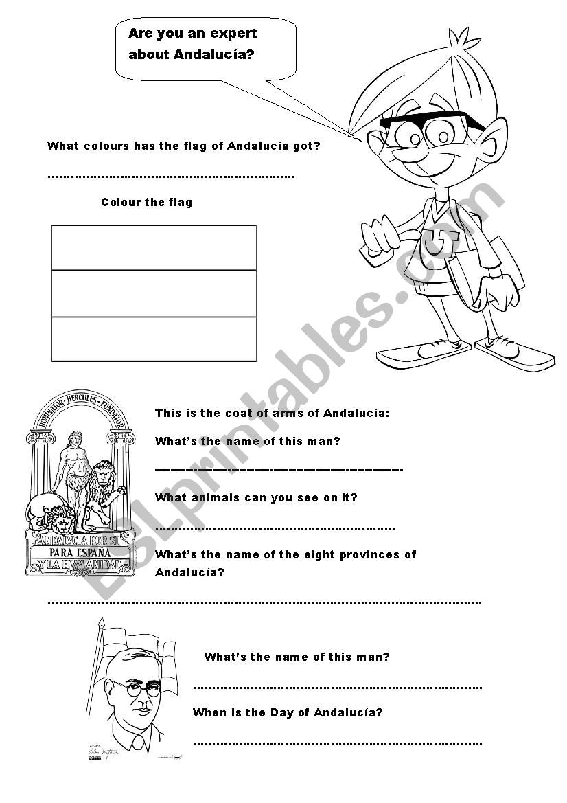 Day of Andaluca worksheet